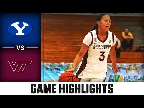 Virginia Tech vs. BYU Highlights | 2025-26 ACC Women's Basketball