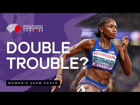 Jefferson-Wooden impresses in 200m heats with 22.24 | World Athletics Championships Tokyo 25