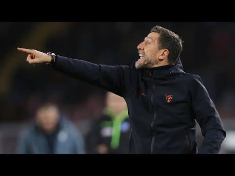 Mister Di Francesco presenta Lecce-Udinese