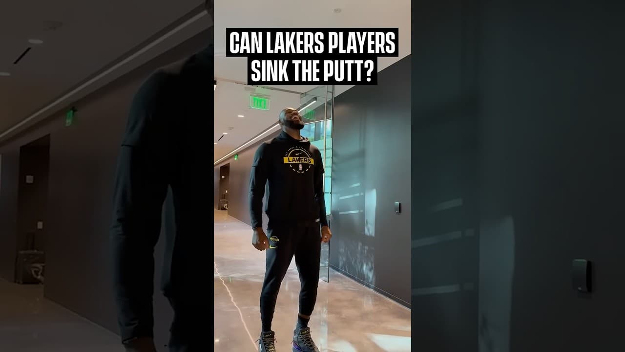 LeBron and the Lakers versus the Putting Challenge ⛳️ #golf