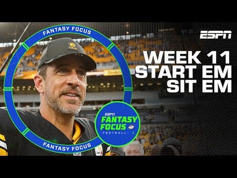 Week 11 Fantasy Football Start/Sit Decisions: Must-Start Players & Sleepers | Fantasy Focus 🏈