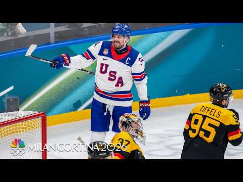 Auston Matthews scores AGAIN for Team USA's fifth vs. Germany | Winter Olympics 2026 | NBC Sports