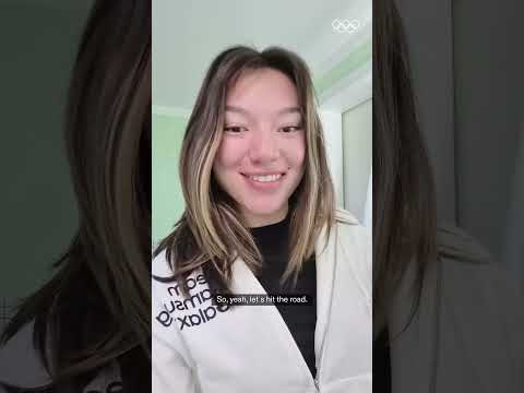 Zoe Atkin gets ready for her first-ever Opening Ceremony walk. #Samsung #OpenAlwaysWins