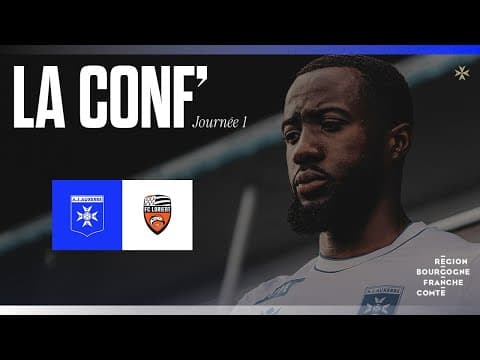 J1 - La conférence de presse de Christophe Pélissier et Elisha Owusu avant AJA-Lorient