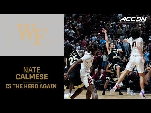 Wake Forest Closer Nate Calmese Provides The Heroics Again