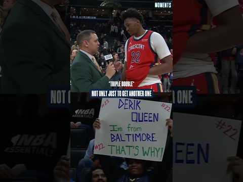 🥹Derik Queen on playing in front of friends, family, and fans #pelicans #shorts