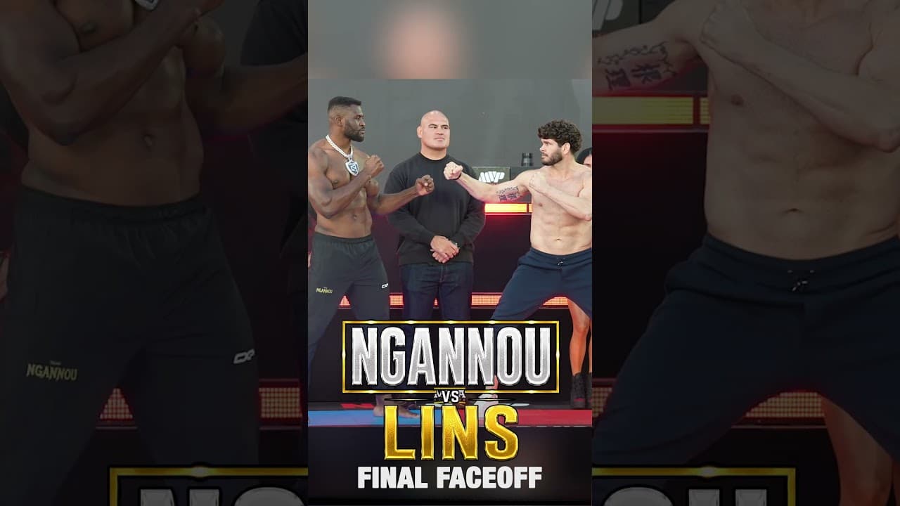 Francis Ngannou. vs.Philipe Lins FINAL FACEOFF w/ Cain Velasquez | Rousey vs. Carano