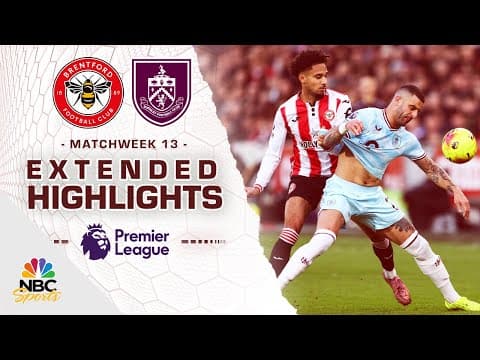 Brentford v. Burnley | PREMIER LEAGUE HIGHLIGHTS | 11/29/2025 | NBC Sports