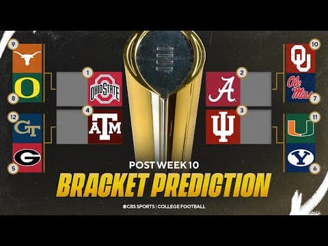 College Football Playoff Projections AFTER WEEK 10: 6 SEC teams get in, Notre Dame on outside