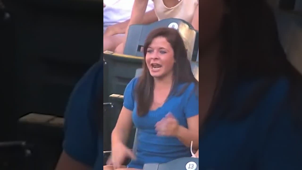 This fan couldn't have been happier to get hit in the face by Ichiro's glove 😂❤️ #MLB #baseball