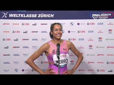 Audrey Werro After 800m Victory In 1:55.91 PB At Zurich Diamond League Final