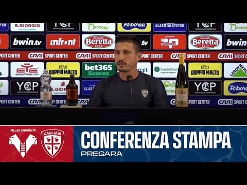 SERIE A ENILIVE |  MISTER PISACANE IN CONFERENZA STAMPA |  VERONA -  CAGLIARI