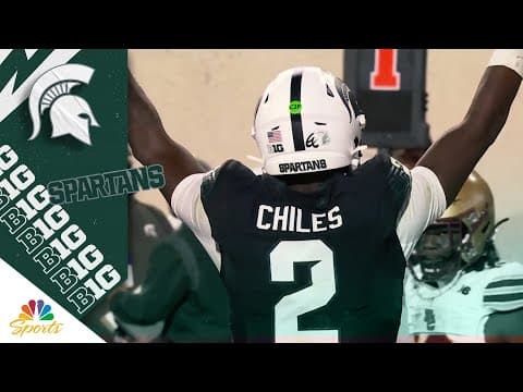 Aidan Chiles scores overtime TD, throws game-winner vs. Boston College | Big Ten on NBC Sports