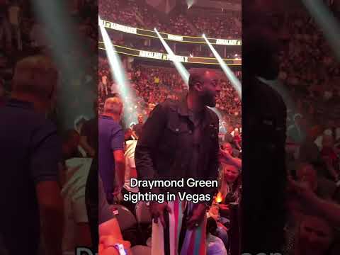 Draymond Green is at #UFC320 😂