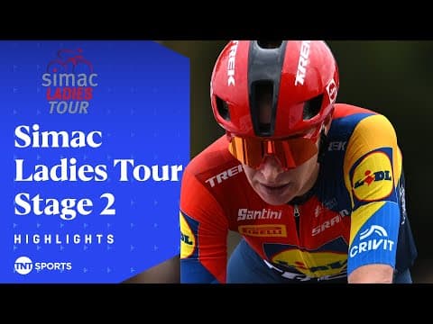 DOMINANT WIN! 😤 | Simac Ladies Tour 2025 Stage 2 Race Highlights | TNT Sports Cycling