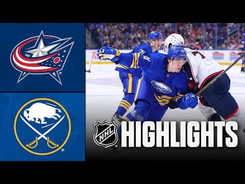NHL Highlights | Blue Jackets vs. Sabres | October 28, 2025