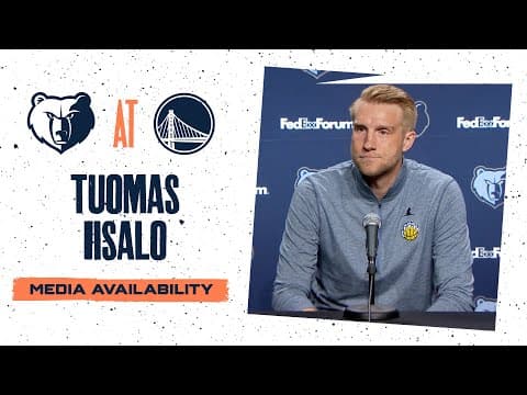 Tuomas Iisalo Press Conference | Grizzlies vs. Warriors