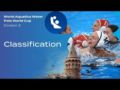 Classification | Women's Water Polo World Cup 2025 | Division 2 | Istanbul