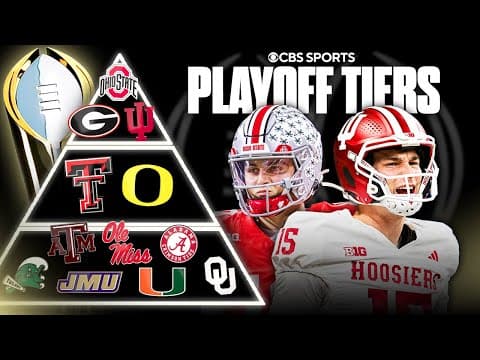 College Football Playoff Tiers: Which teams ACTUALLY have a shot at the National Championship?