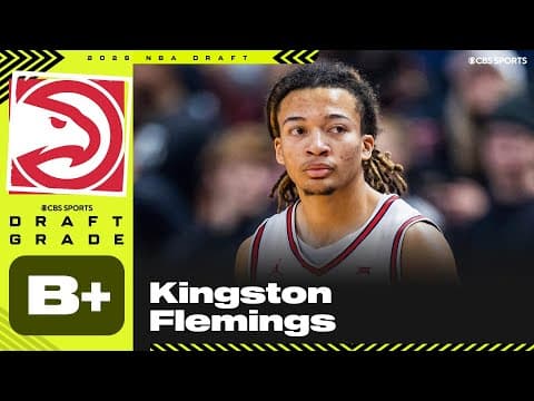 Kingston Flemings selected No. 8 overall by Hawks | 2026 NBA Draft Grades & Instant Reaction