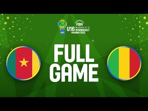 LIVE - Cameroon v Mali | FIBA U16 Women's AfroBasket 2025 | 3rd Place