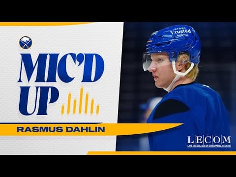 "Don't Talk To Me" |  Rasmus Dahlin Mic'd Up At Buffalo Sabres Practice