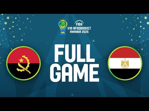 LIVE - Angola v Egypt | FIBA U16 AfroBasket 2025 | Quarter-Finals
