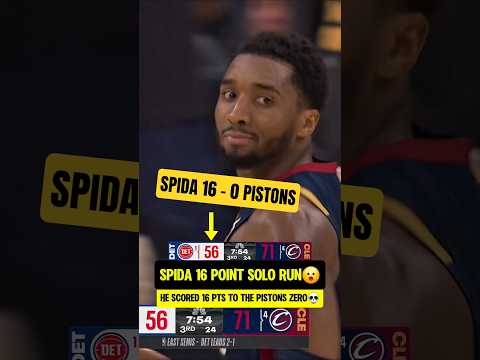 Spida 16 pts before Pistons scored 1😮