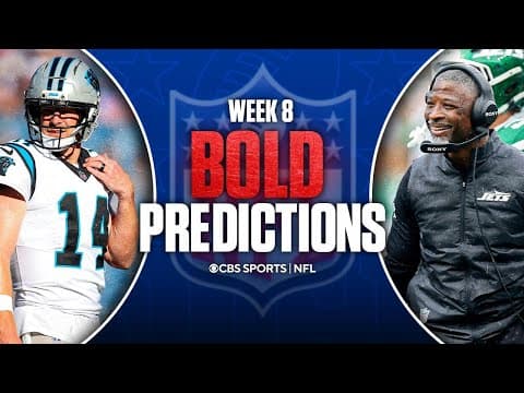 NFL Week 8 BOLD Predictions: Jets, Aaron Glenn earn first win, Andy Dalton & Panthers upset Bills 👀