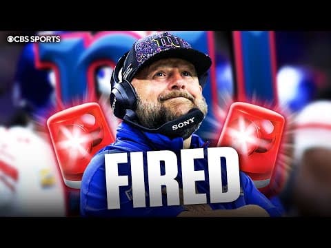Giants have FIRED head coach Brian Daboll | NFL Insider gives potential replacements