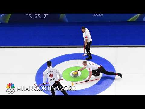 Canada stays strong in men's curling comeback win against Italy | Winter Olympics 2026 | NBC Sport