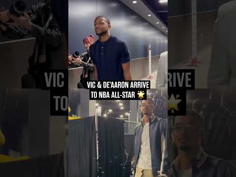 Our All-Stars here 🤩 #nbaallstarweekend #nbaallstar #wemby #deaaronfox #spurs