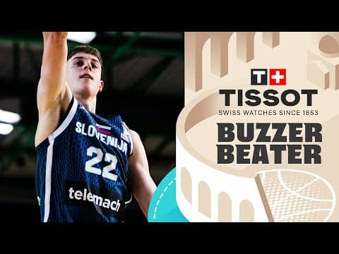 Stefan Joksimovic 🇸🇮 | 🚨 TISSOT Buzzer Beater | FIBA Basketball World Cup 2027 European Qualifiers