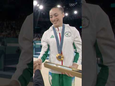 A year ago at #Paris2024, Kaylia Nemour🇩🇿became the first African gymnast to medal at the Olympics