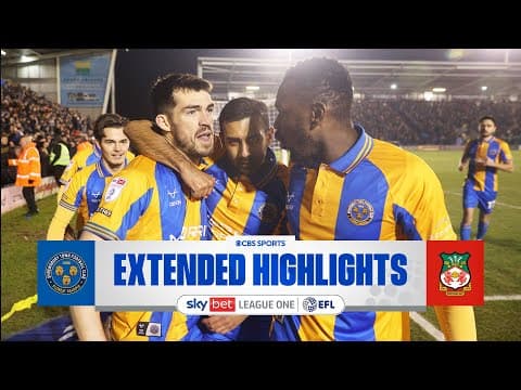 Shrewsbury Town vs. Wrexham: Extended Highlights | EFL League One | CBS Sports Golazo