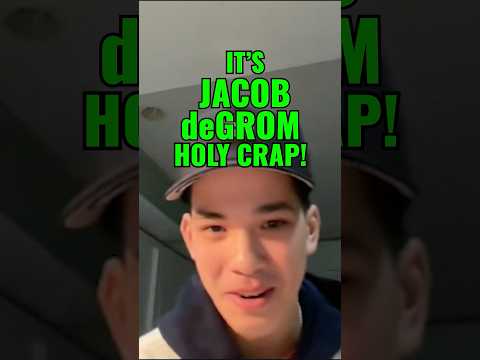 Jonah Tong discussing what it was like facing off against deGrom: "It's Jacob deGrom. Holy Crap." 😂