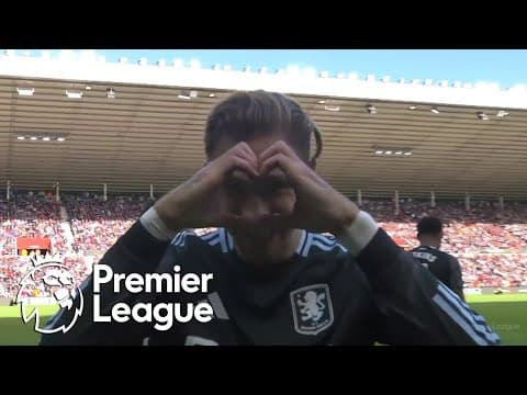 Matty Cash's SCREAMER gives Aston Villa 1-0 lead over Sunderland | Premier League | NBC Sports
