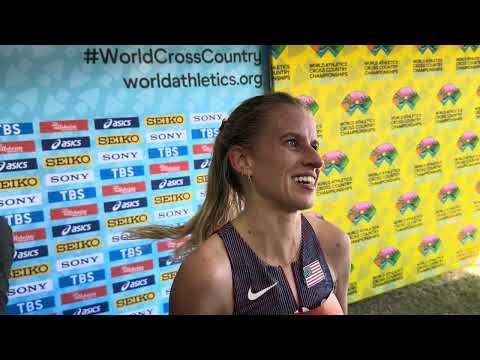 Karissa Schweizer after finishing 17th at 2026 World XC