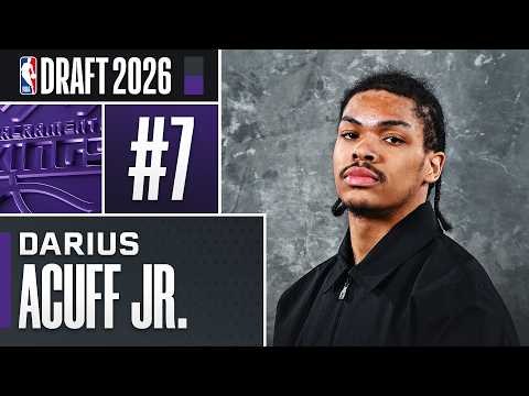 Darius Acuff goes #7 Overall by the Sacramento Kings in the 2026 NBA Draft!