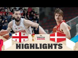 Georgia 🇬🇪 v Denmark 🇩🇰 | Highlights | FIBA Basketball World Cup 2027 European Qualifiers