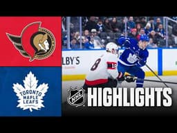 Senators vs. Maple Leafs | NHL Highlights | February 28, 2026