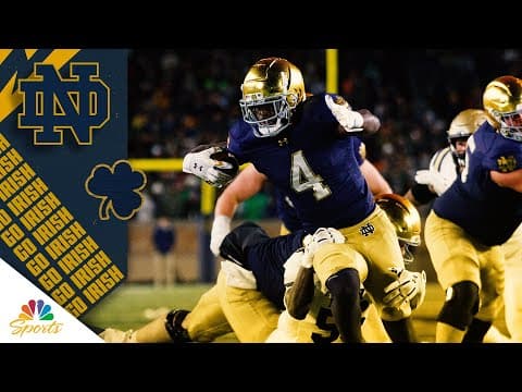 Notre Dame's Jeremiyah Love impresses vs. Navy | COLLEGE FOOTBALL HIGHLIGHTS | NBC Sports