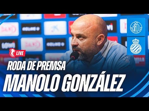 🔴 LIVE | 🎥 Roda de premsa de Manolo González prèvia al #GetafeEspanyol | #RCDE #EspanyolMEDIA