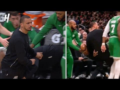 Joe Mazzulla Nearly Took Out Sam Cassell While Arguing a Call With the Refs 😬