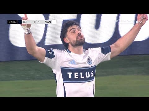 Brian White TAKES THE LEAD For Vancouver Whitecaps! | 2025 Audi MLS Cup Playoffs