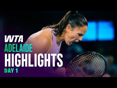 Day 1 in Adelaide featuring Kasatkina, Navarro, Mboko, and more | WTA Match Highlights