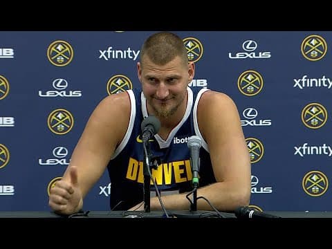 Nikola Jokić Makes Tons of Jokes, Talks New Look Nuggets & More at Media Day!