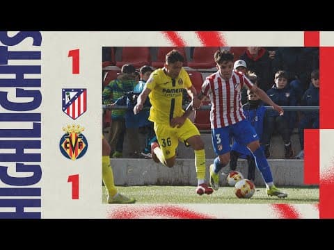 Atlético Madrileño 1-1 Villarreal B | ⚽ Arnau Ortiz | HIGHLIGHTS, Primera Federación, MD21