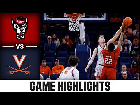 NC State vs. Virginia Game Highlights | 2025-26 ACC Men's Basketball