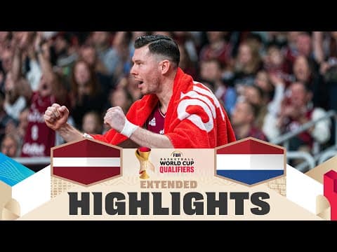 Latvia 🇱🇻 v Netherlands 🇳🇱 | Extended Highlights | FIBA Basketball World Cup 2027 European Qualif.
